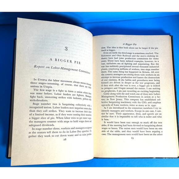 Men at Work by Stuart Chase 1945 First Edition Wartime Book Harcourt Brace - Picture 8 of 8